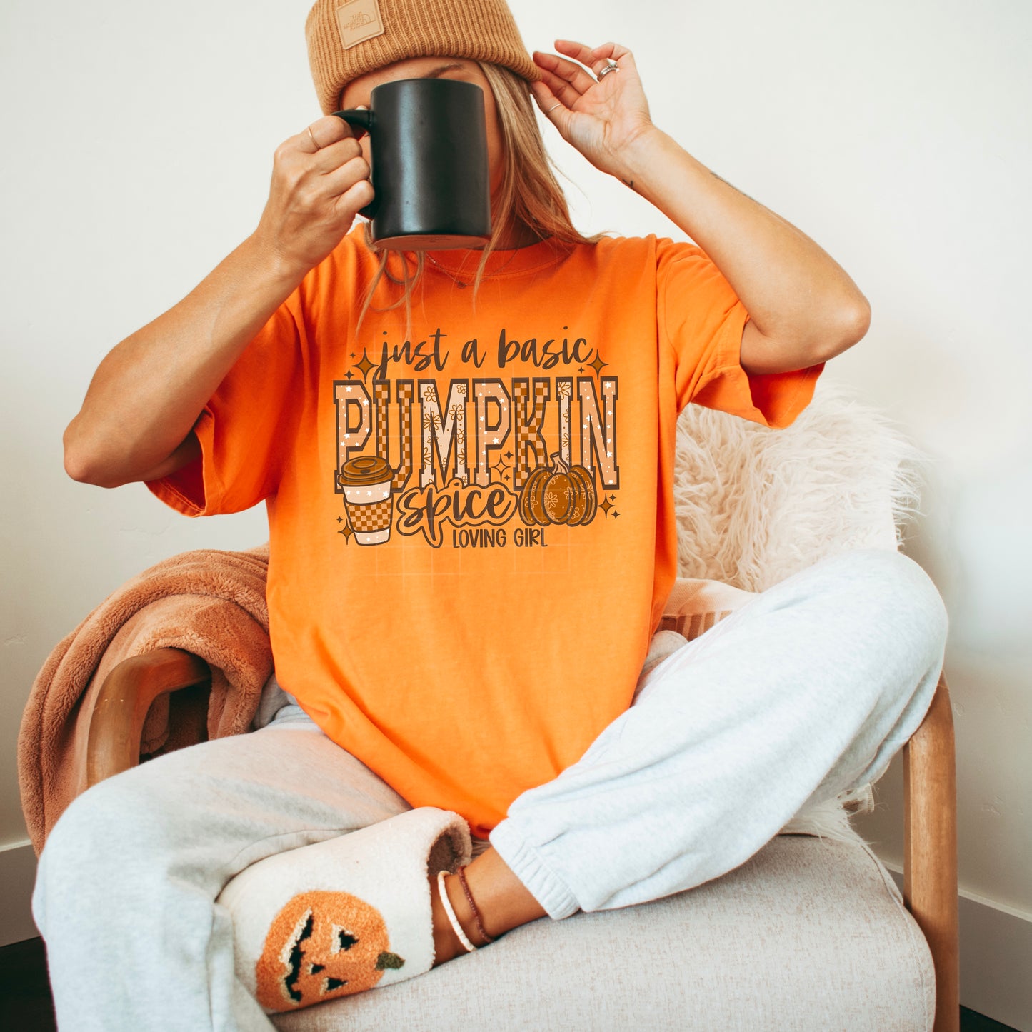 “Just a Basic Pumpkin Spice Loving Girl” Tee 🎃☕🍂