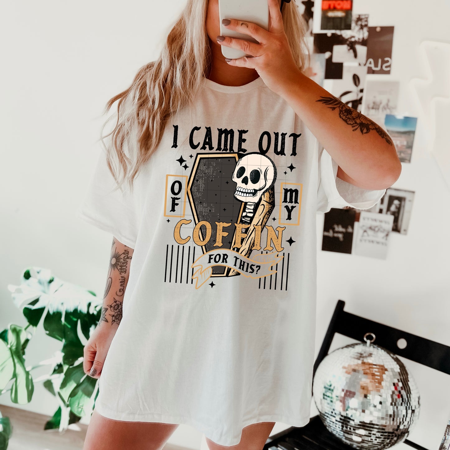 I Came Out of My Coffin for This Tee π€πβ¨ Funny Spooky Oversized Halloween Shirt