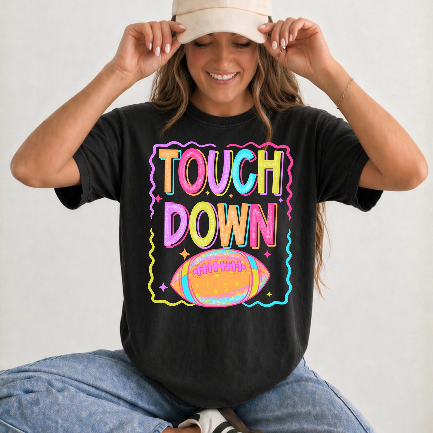 Retro Touchdown Football Game Day Shirt