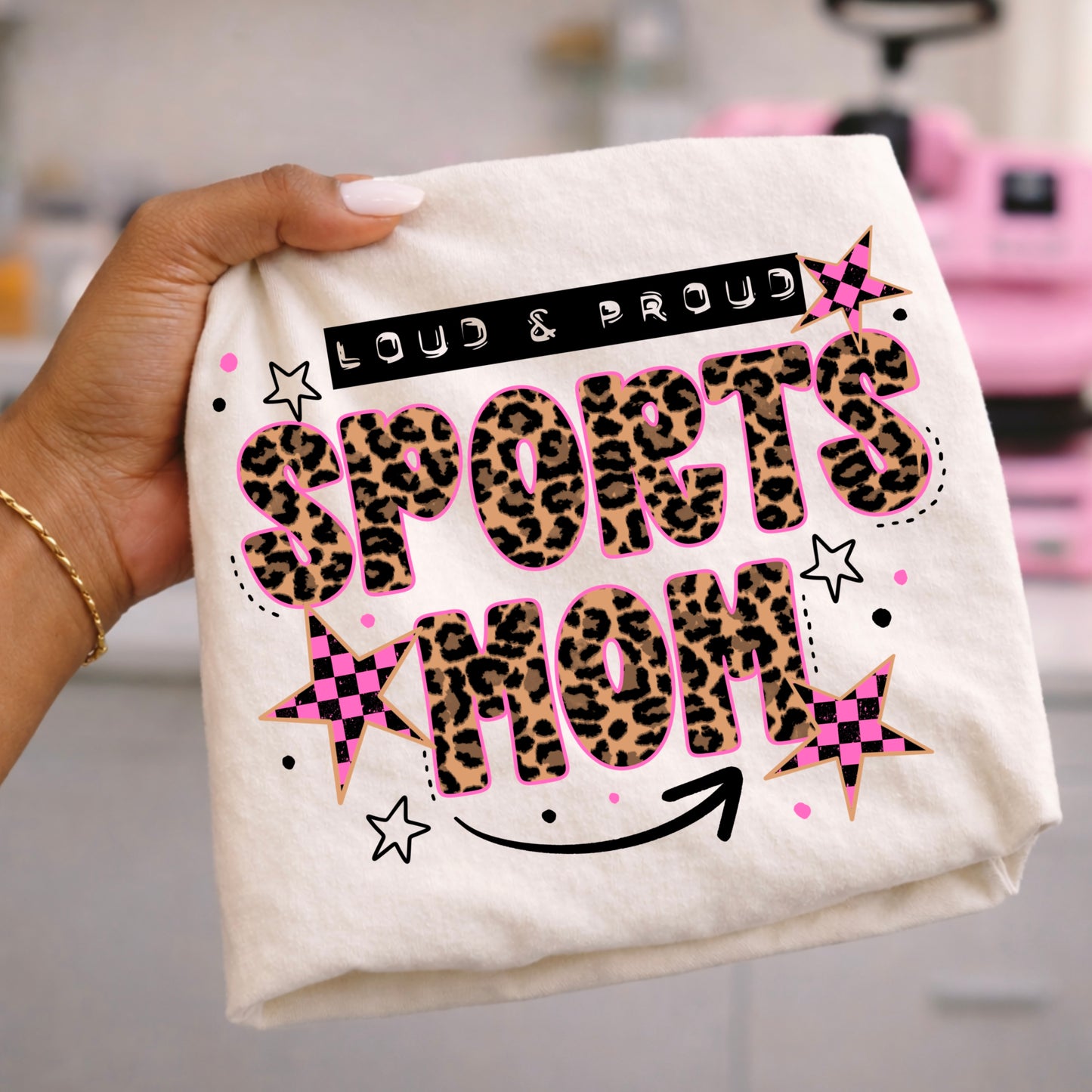 Loud & Proud Sports Mom Graphic T-Shirt