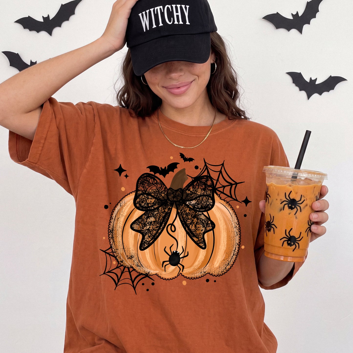 Spooky Cute Pumpkin Graphic Tee