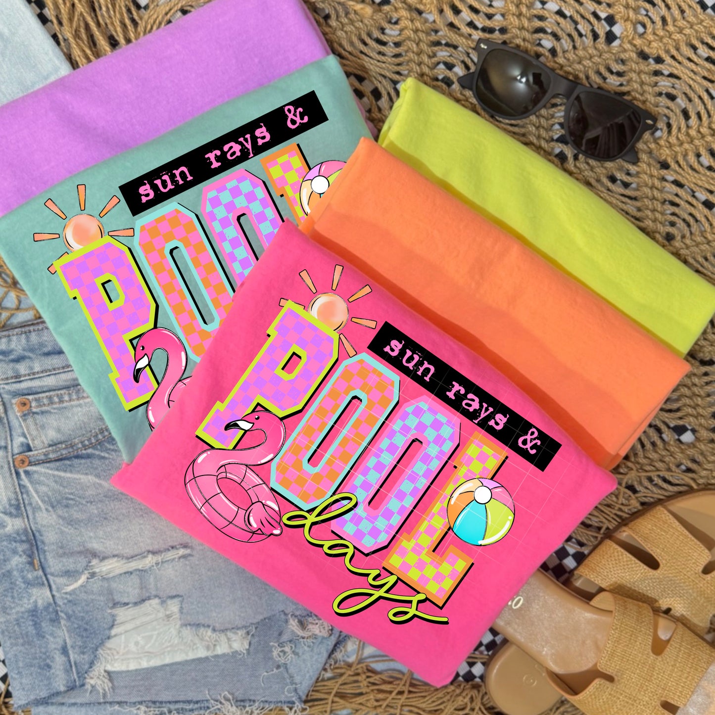 Pool Days T-Shirt | Bright Summer Graphic Tee