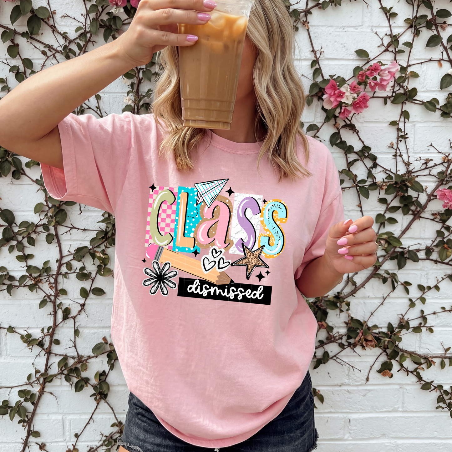 Class Dismissed Graphic T-Shirt | Teacher Life Tee | Funny School Shirt | Education Unisex Apparel