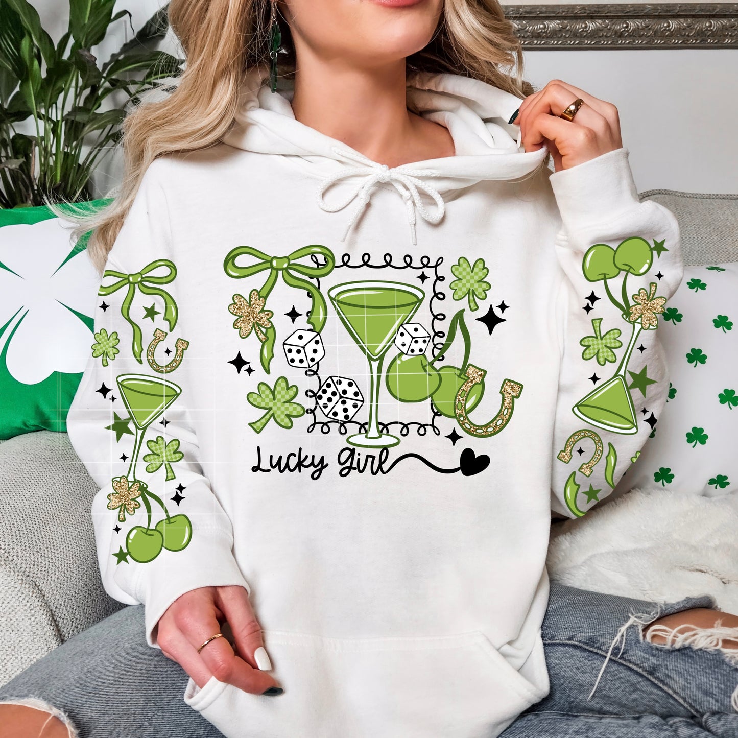 Lucky Girl Graphic Hoodie