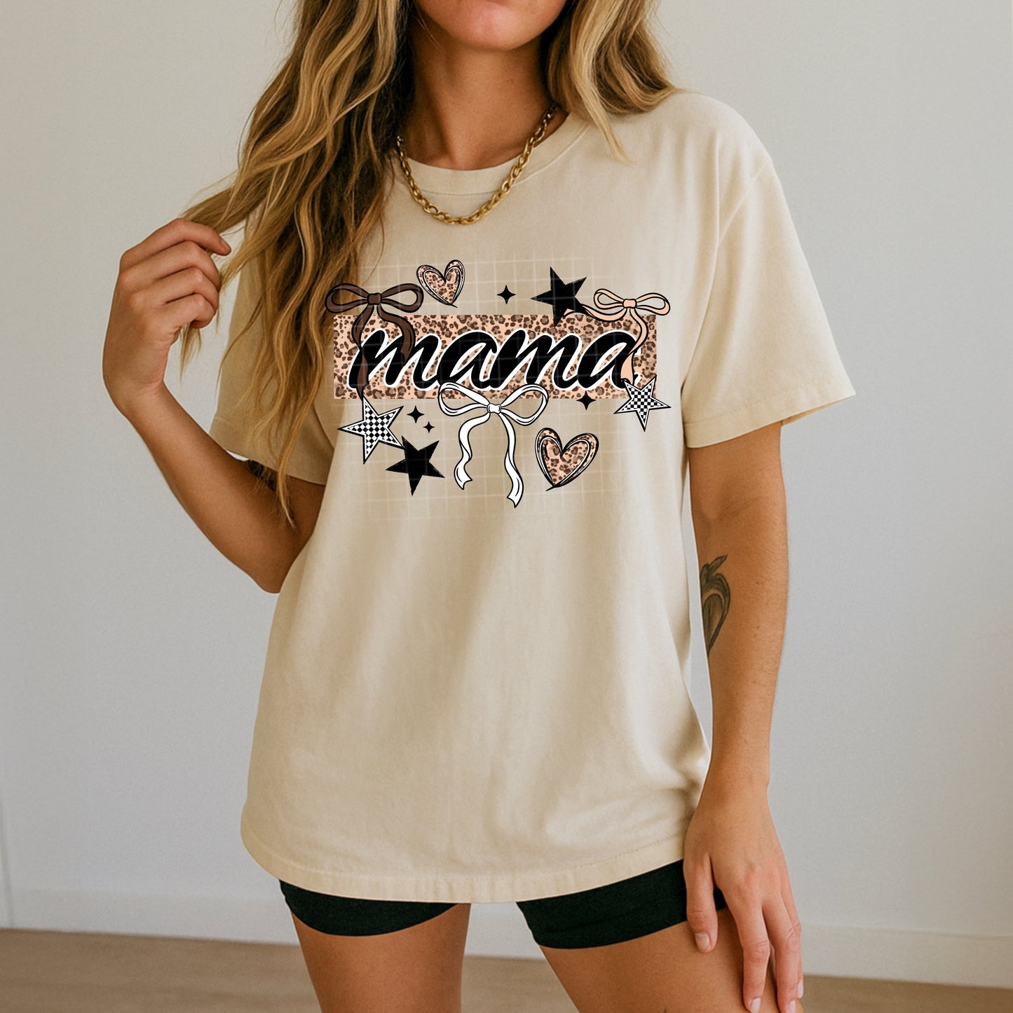 Mama Graphic Tee | Trendy Neutral Mom Shirt