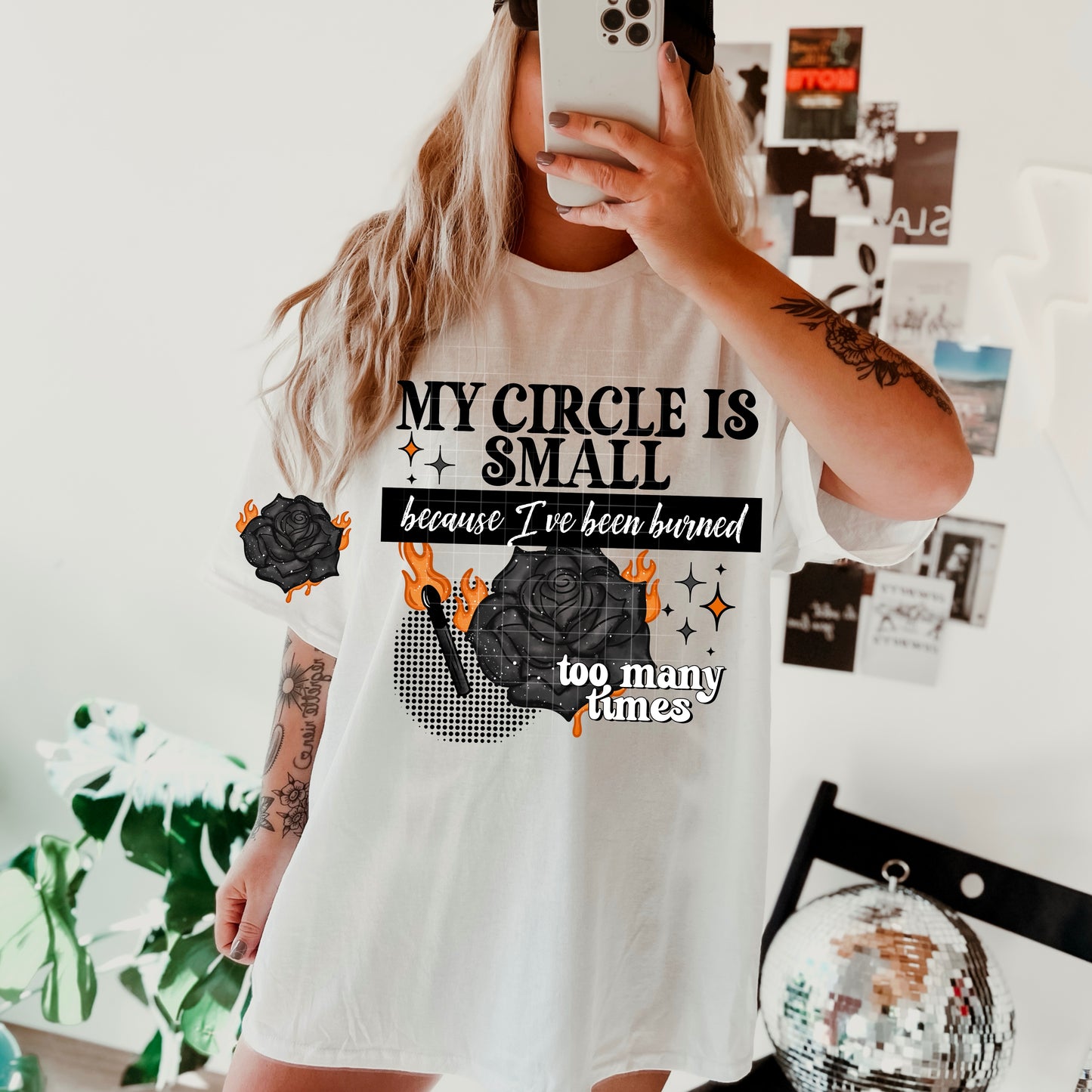 My Circle Is Small Womens Graphic T-shirt