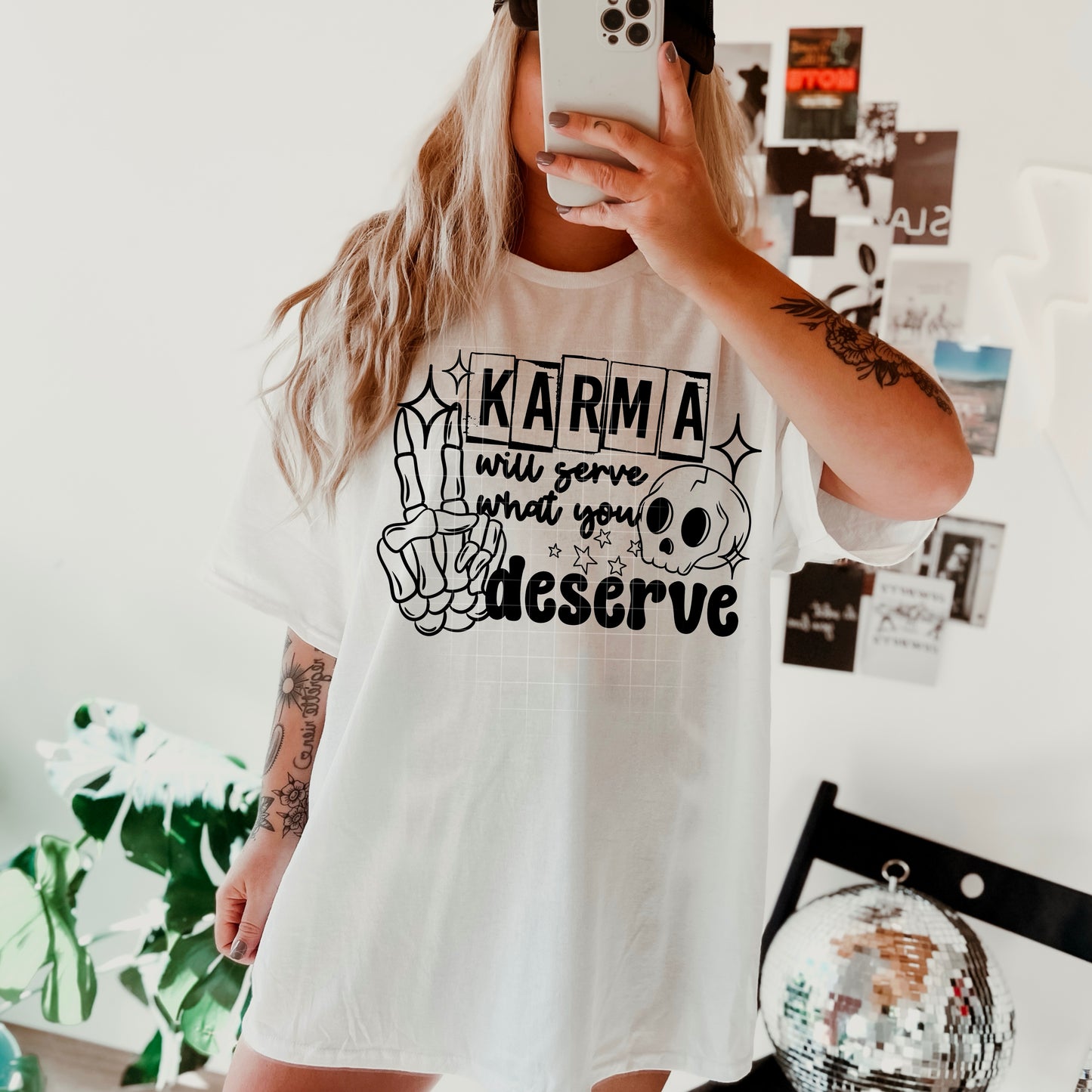 Karma Have The Day You Deserve Womens Graphic T-shirt