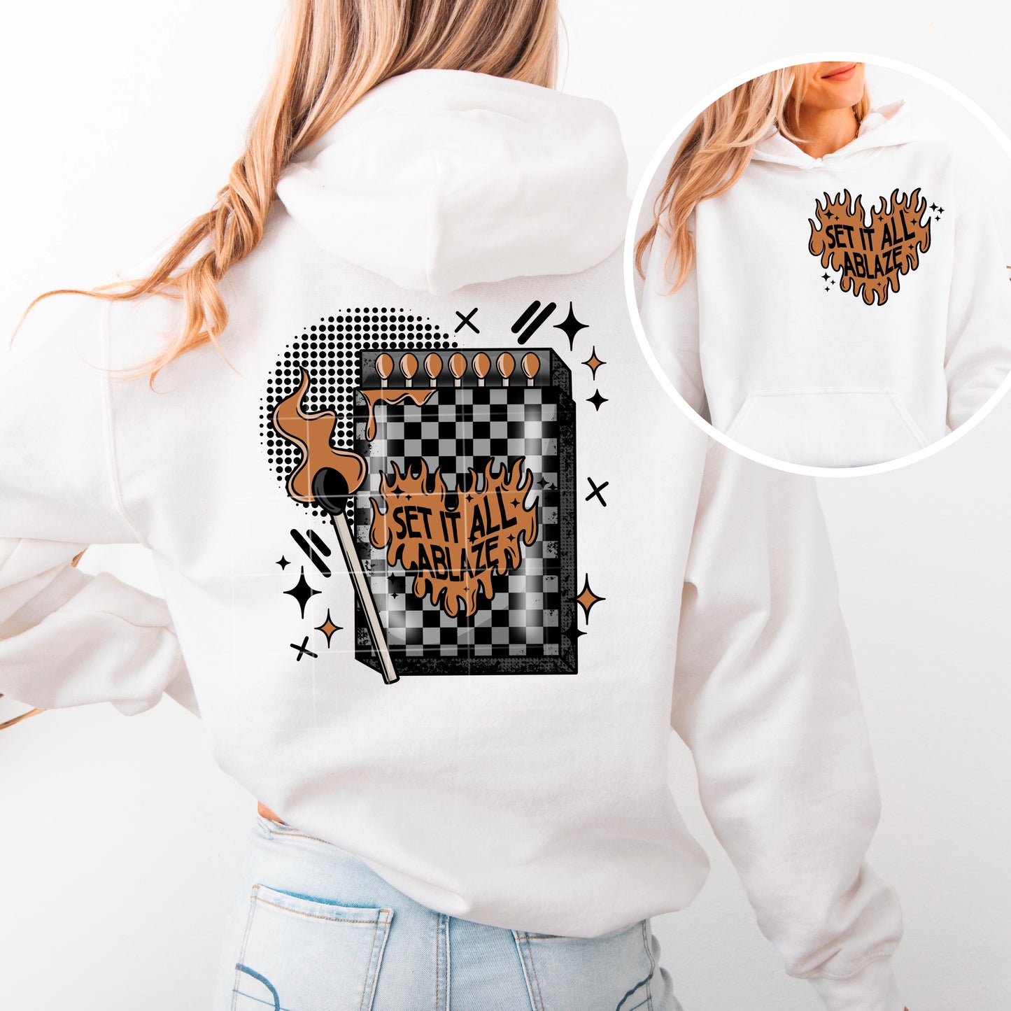 Set It All Ablaze Women's Graphic Hoodie