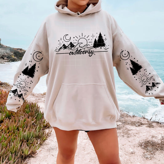 Outdoorsy Women's Graphic Hoodie
