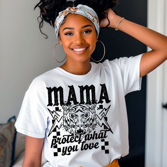 Mama Protect What You Love Womens Graphic T-shirt