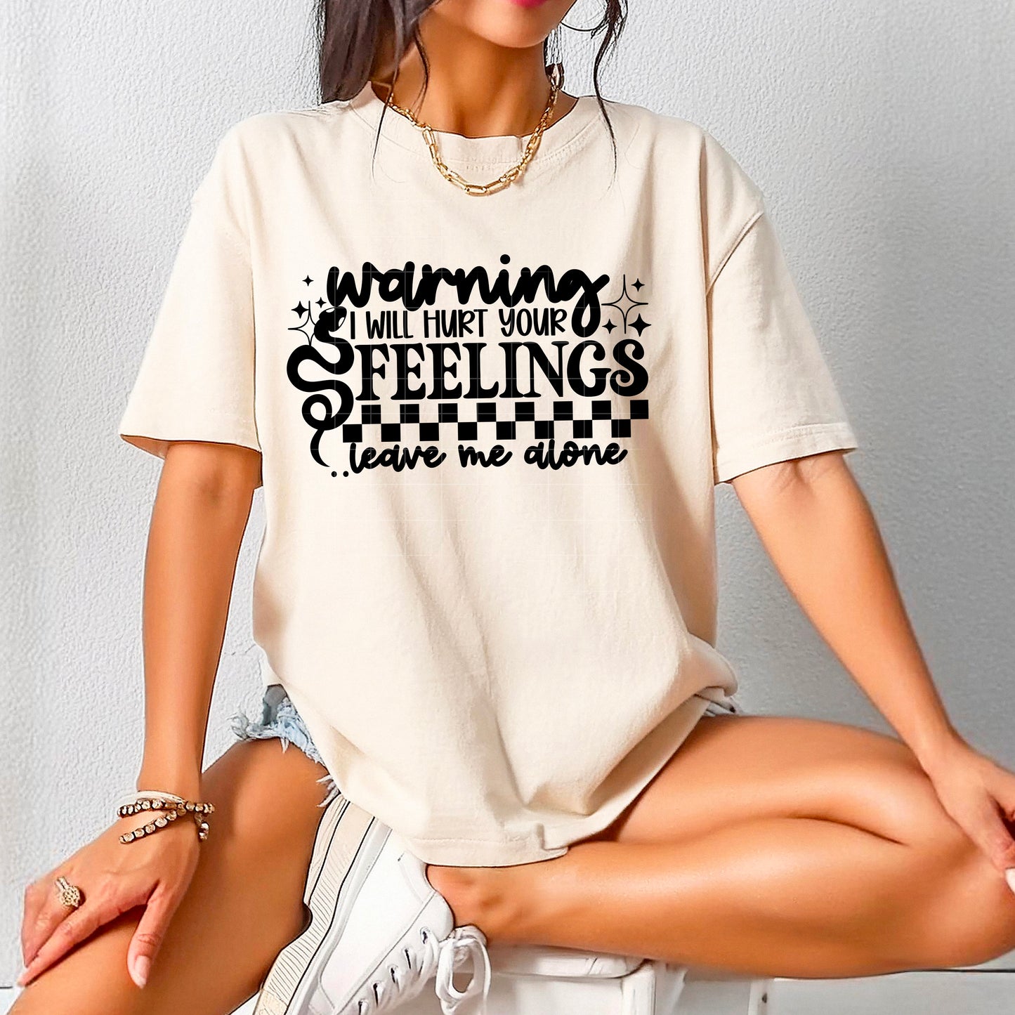 Warning I Will Hurt Your Feelings Womens Graphic T-shirt