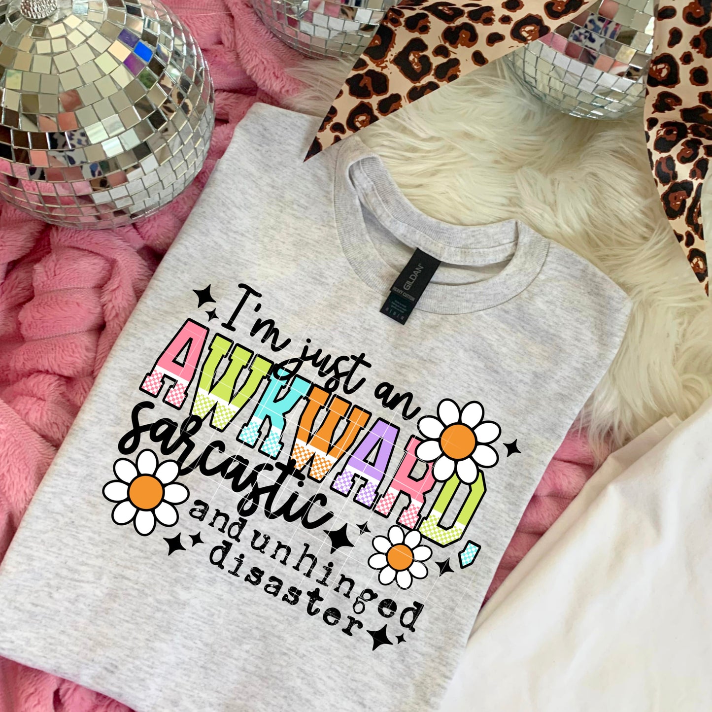 Awkward ๐ผ Sarcastic ๐
Unhinged Disaster Sweatshirt