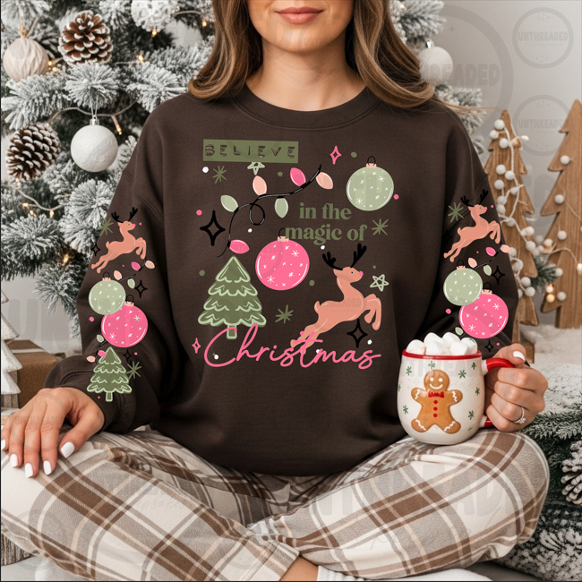 Believe in the Magic of Christmas Graphic Sweatshirt