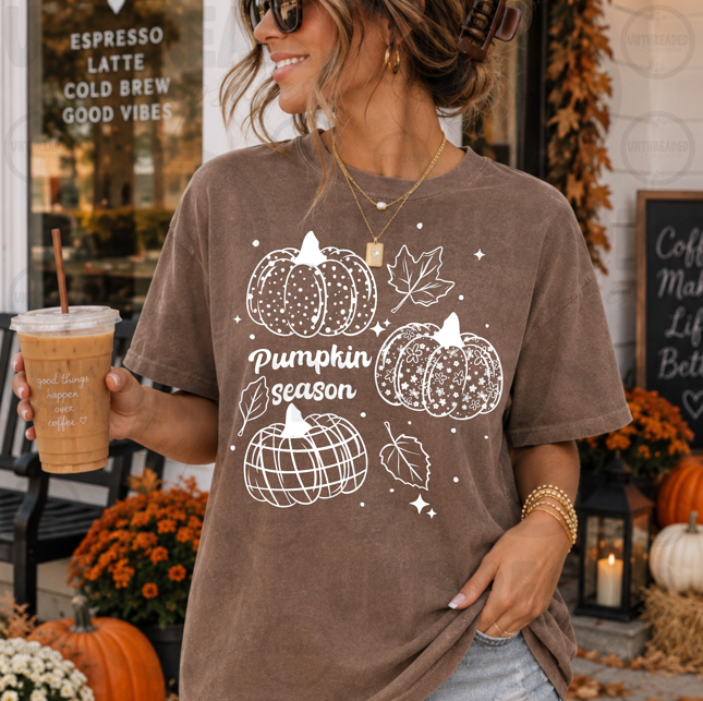 Pumpkin Season Fall Graphic Tee ππβ¨