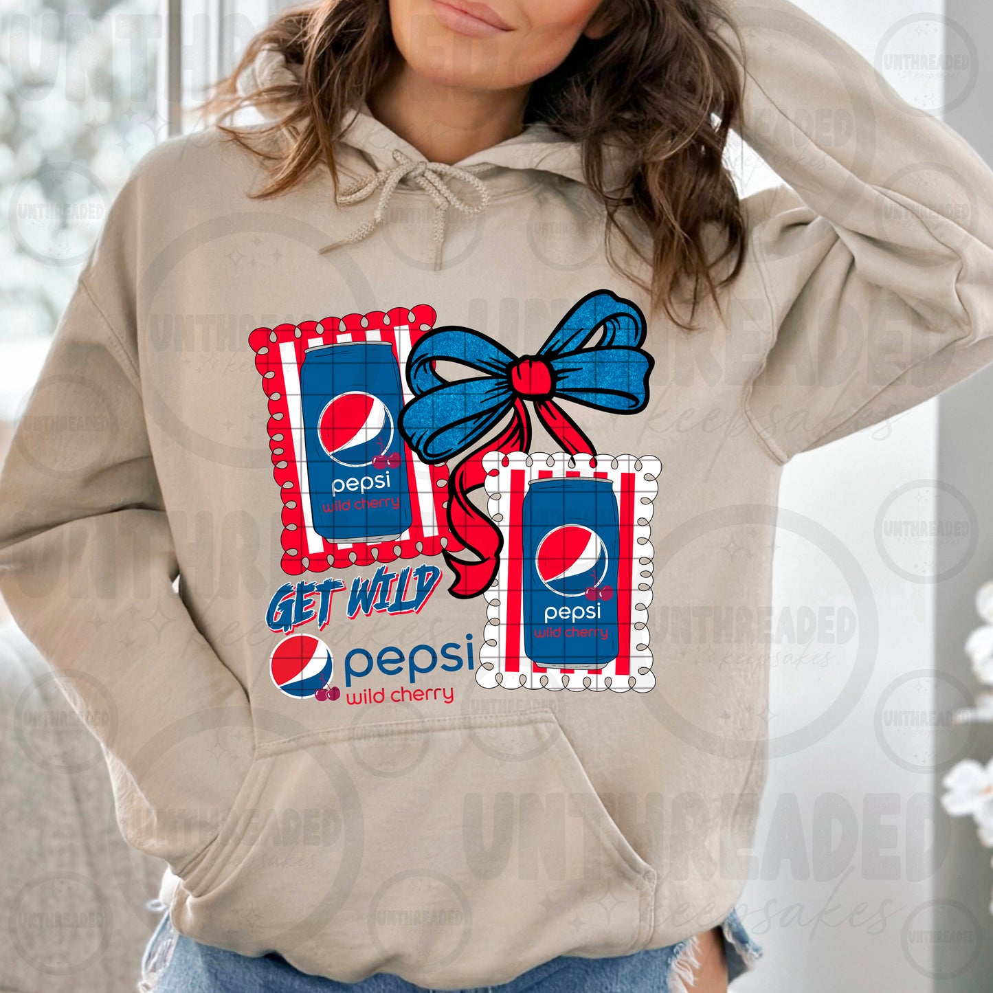 Get Wild Pepsi Wild Cherry Hoodie 🍒🎀 | Cute Retro Soda Graphic Sweatshirt