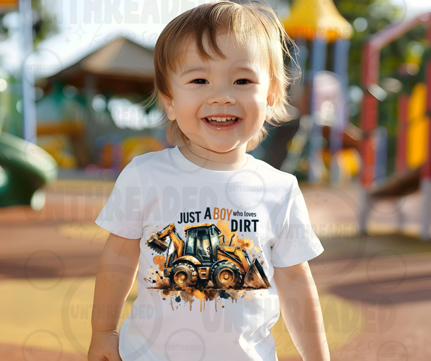 Just a Boy Who Loves Dirt Toddler & Youth Shirt