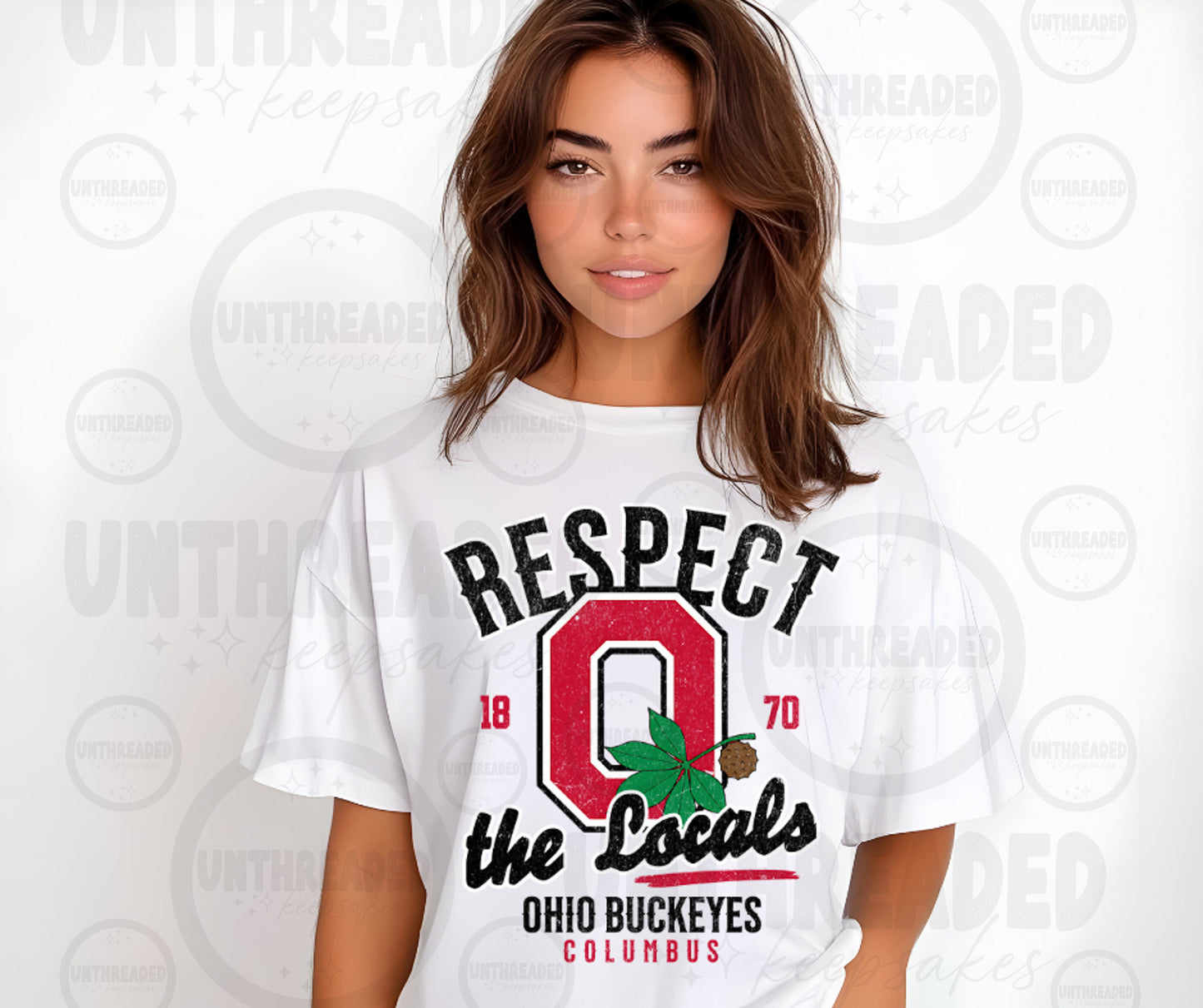 Respect the Locals Ohio Buckeyes Graphic T-Shirt