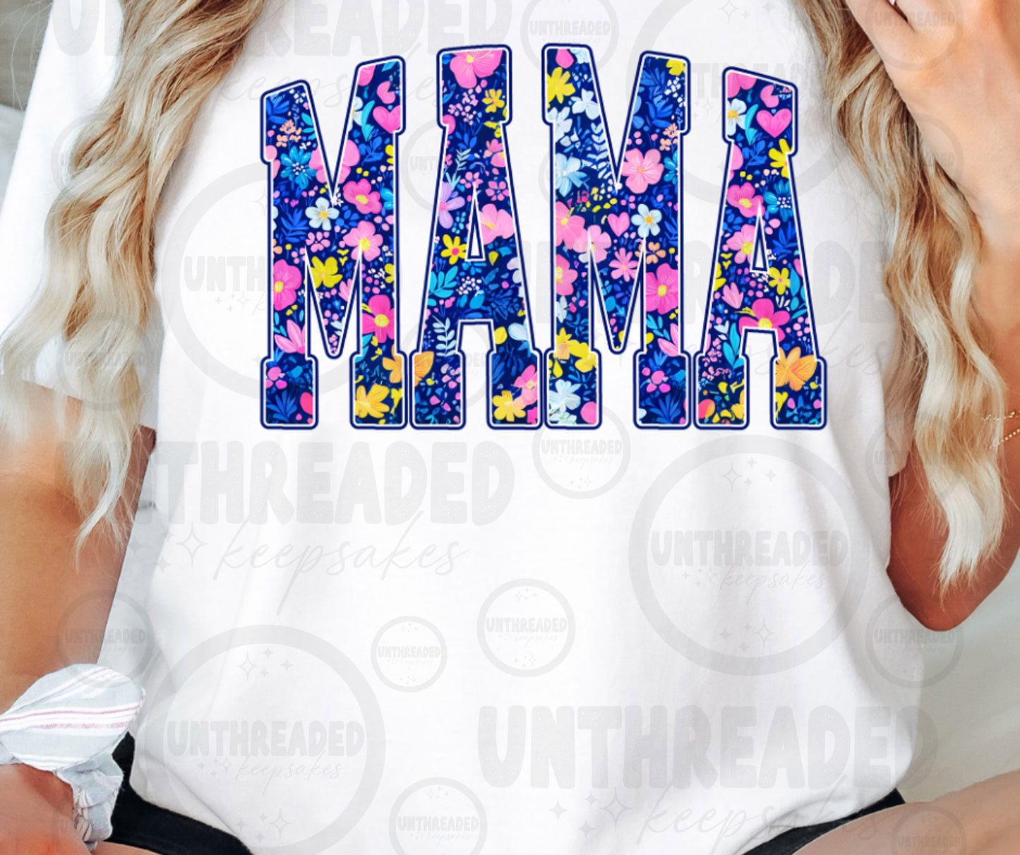Floral MAMA Graphic T-Shirt | Colorful Wildflower Mama Tee