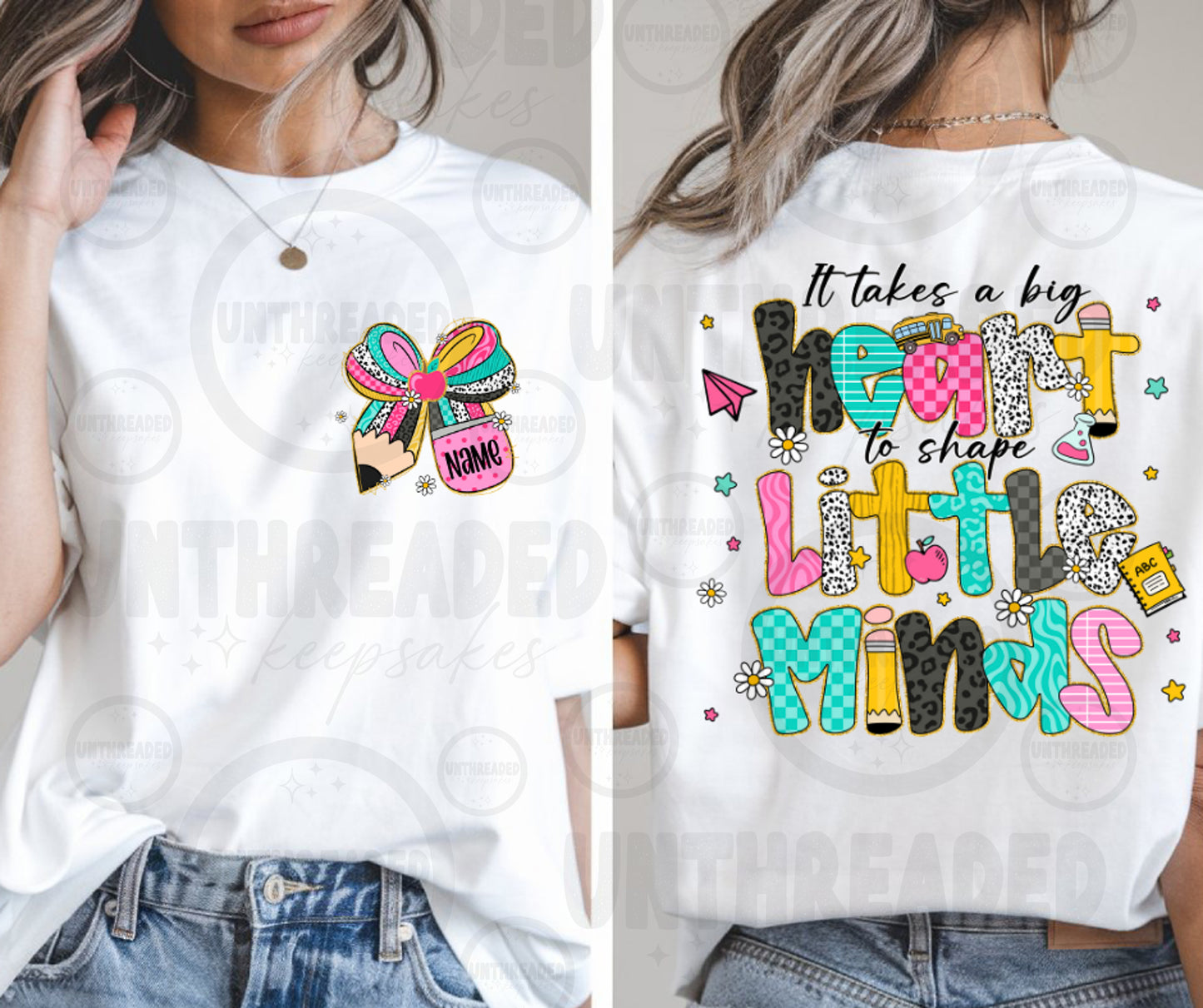 It Takes a Big Heart to Shape Little Minds Teacher Shirt | Valentine Teacher Tee