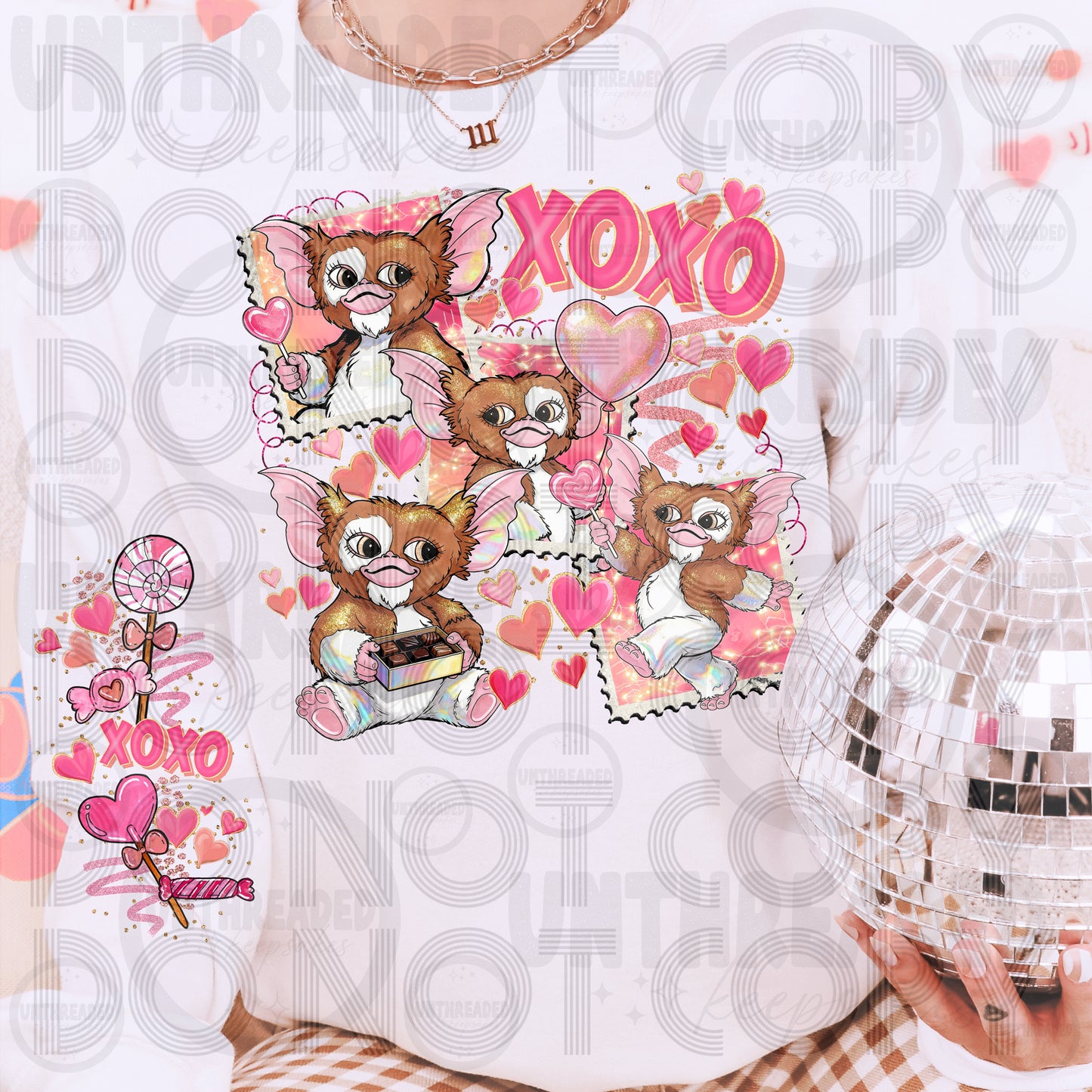 XOXO Valentine Crewneck | Cute Retro Cartoon Love Sweatshirt | Cozy 80s Style Pullover | Pink Heart Aesthetic | Fun Valentine Gift for Her or Him