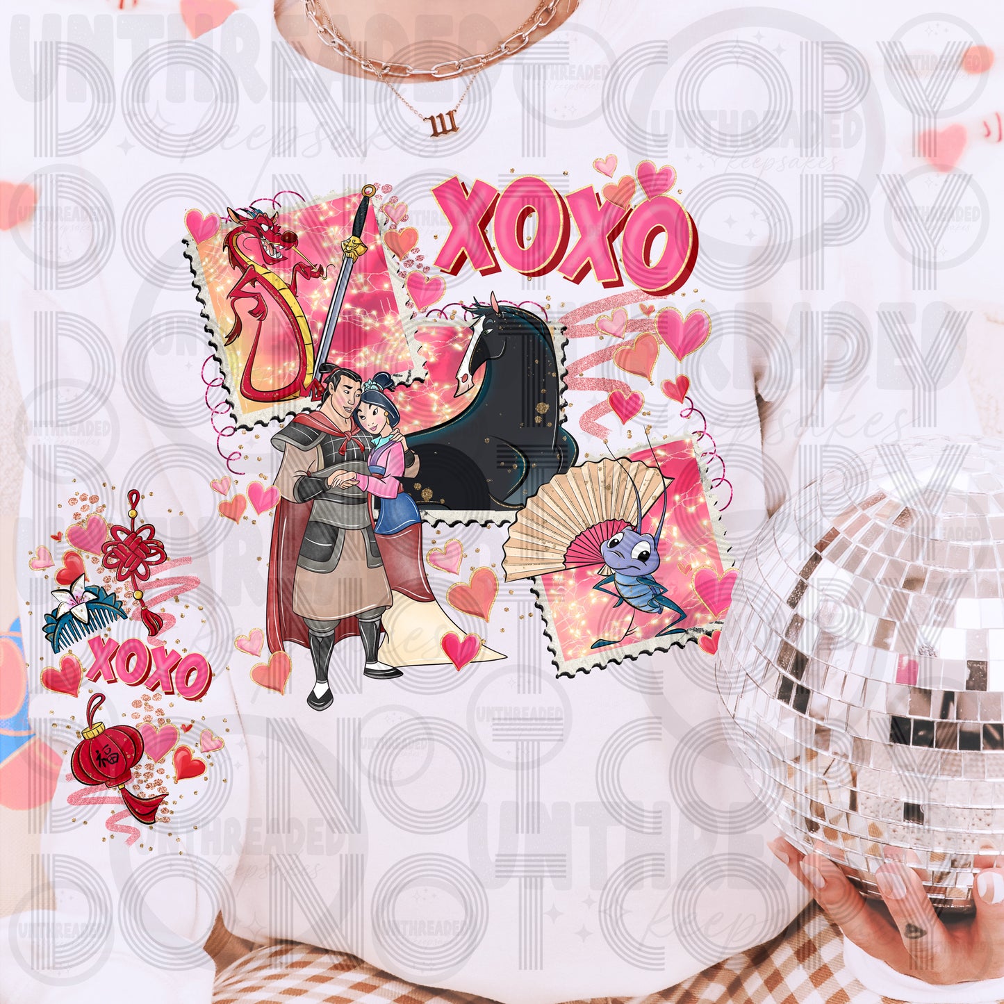 XOXO Warrior Love Crewneck | Cute Asian-Inspired Valentine Sweatshirt | Retro Cartoon Heart Pullover | Cozy Valentine Outfit | Gift for Her