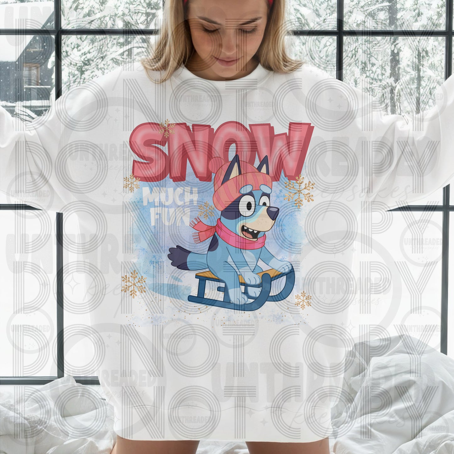 Snow Much Fun | Winter Puppy Inspired Graphic Sweatshirt