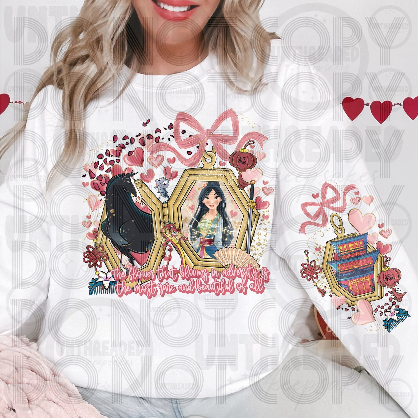 The Flower That Blooms in Adversity | Warrior Princess Sweatshirt