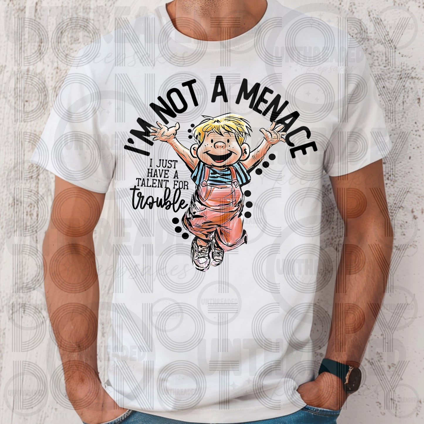 I’m Not a Menace Shirt | Funny Trouble Maker Tee | Playful Attitude Graphic Shirt
