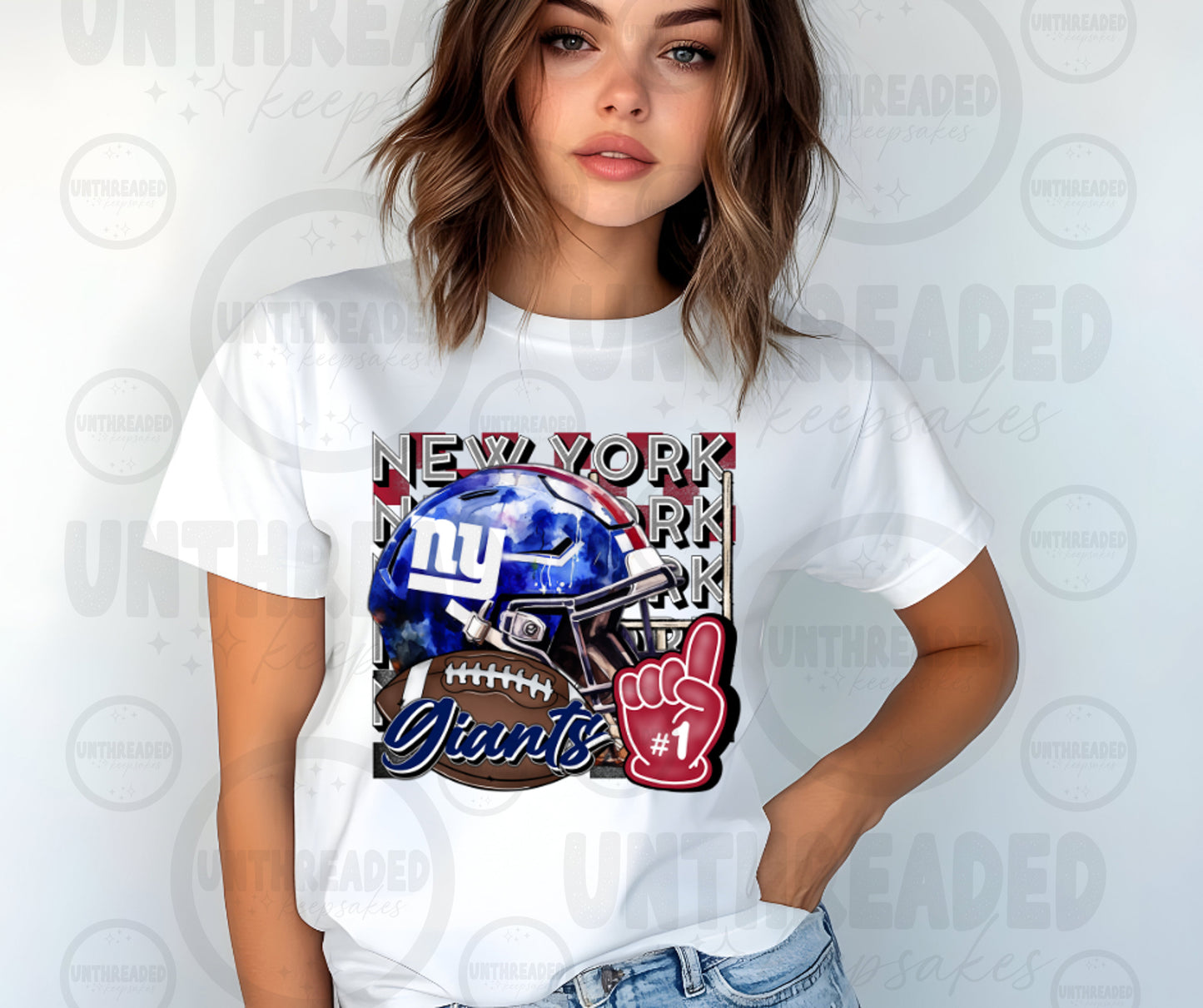 Football Season Graphic T-Shirt | Touchdowns & Team Spirit Tee NYG