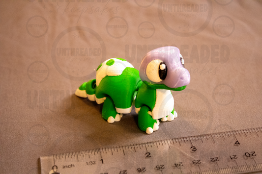Cute Baby Dinosaur Figurine β 3D Printed Dinosaur | Kawaii Dino Desk Decor | Handmade Collectible | Gift for Dino Lovers