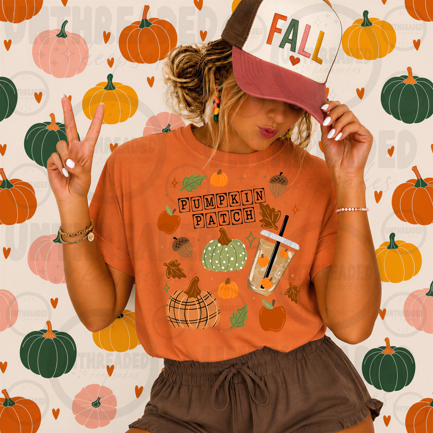 Pumpkin Patch Fall Graphic T-Shirt
