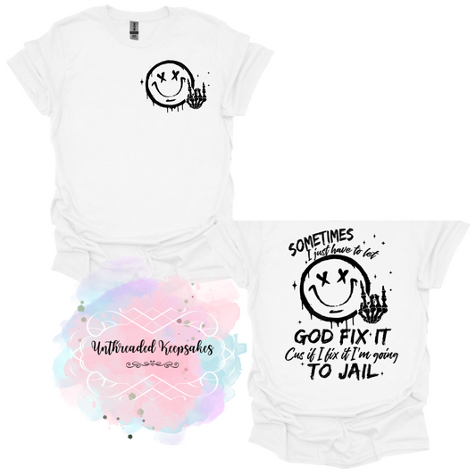 Sometimes I have to let go Womens Graphic T-shirt