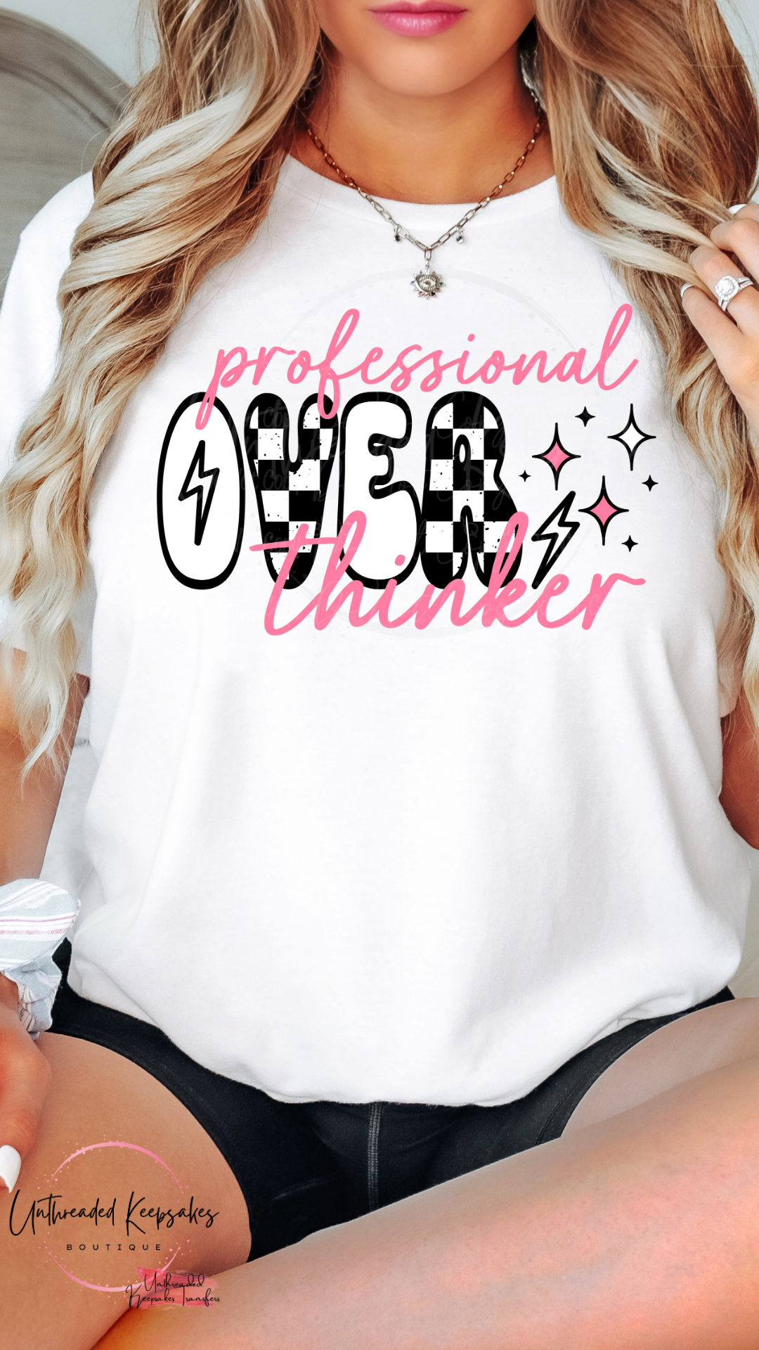 Professional Overthinker graphic T-shirt