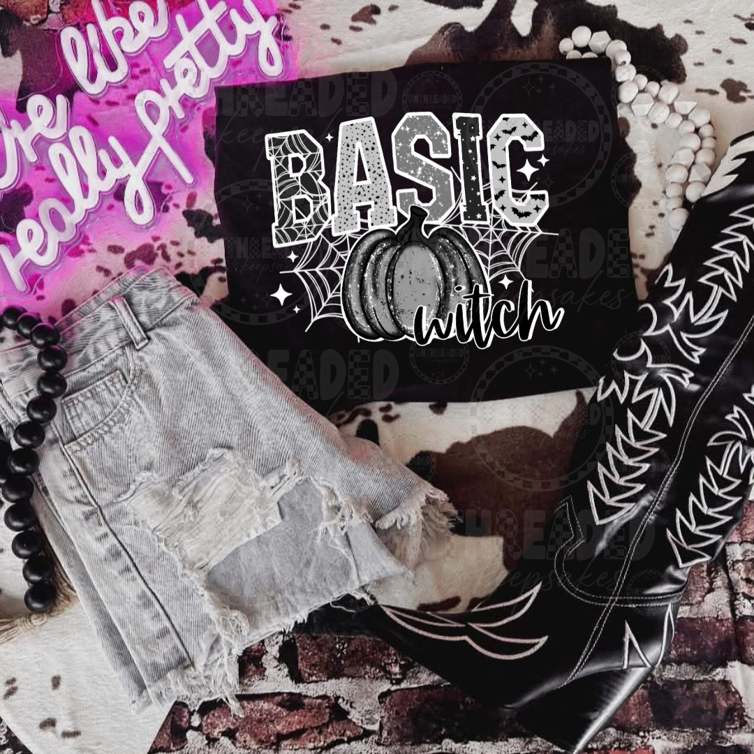 Basic Witch Halloween Graphic Tee & Sweatshirt