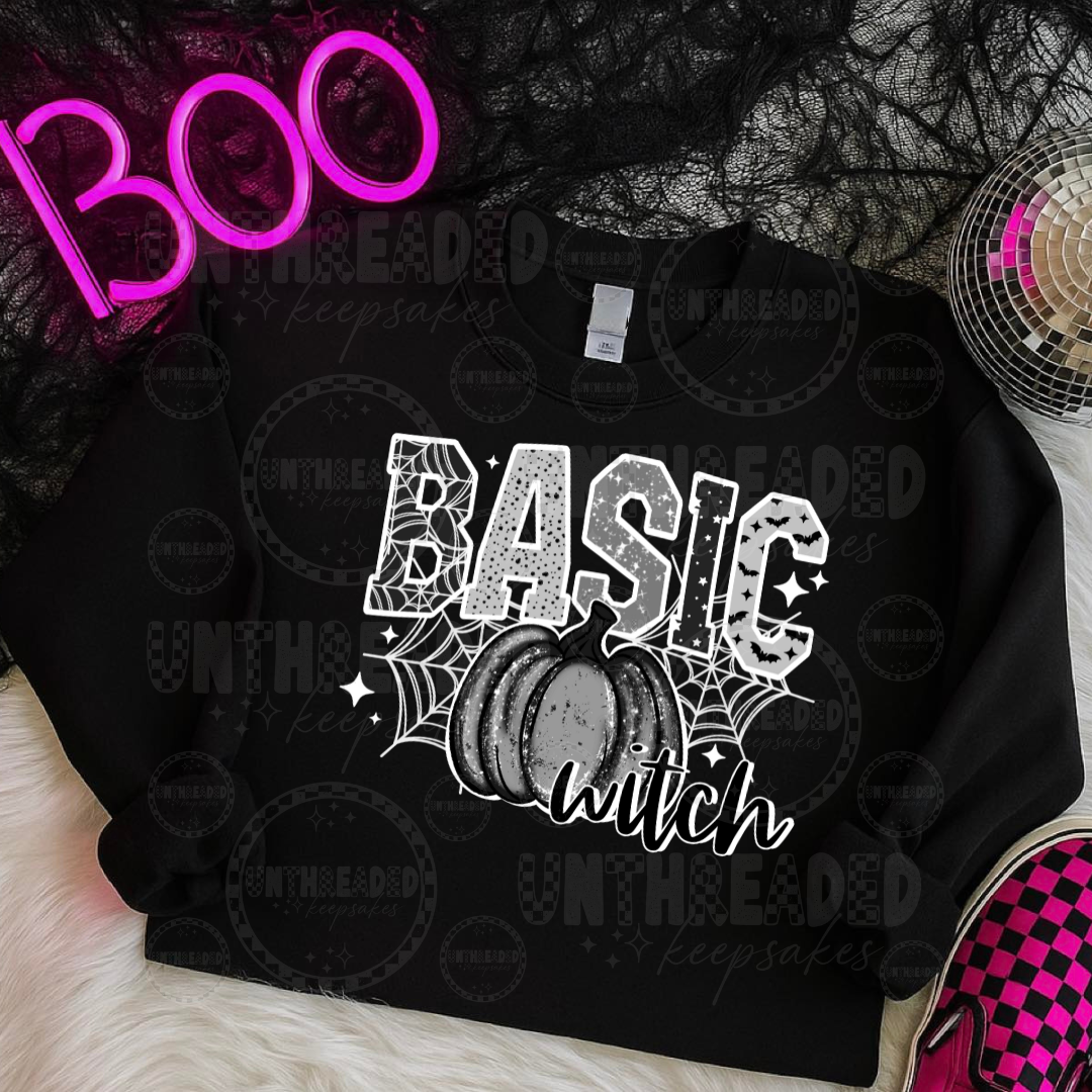 Basic Witch Halloween Graphic Tee & Sweatshirt