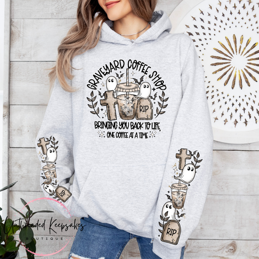 Graveyard Coffee Shop Back To Life Cute Graphic Hoodie