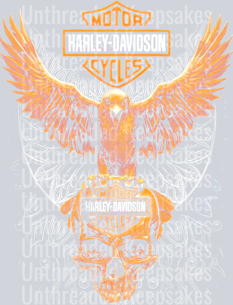 HD Wings Halftone DTF Transfer Requires Dark Garment