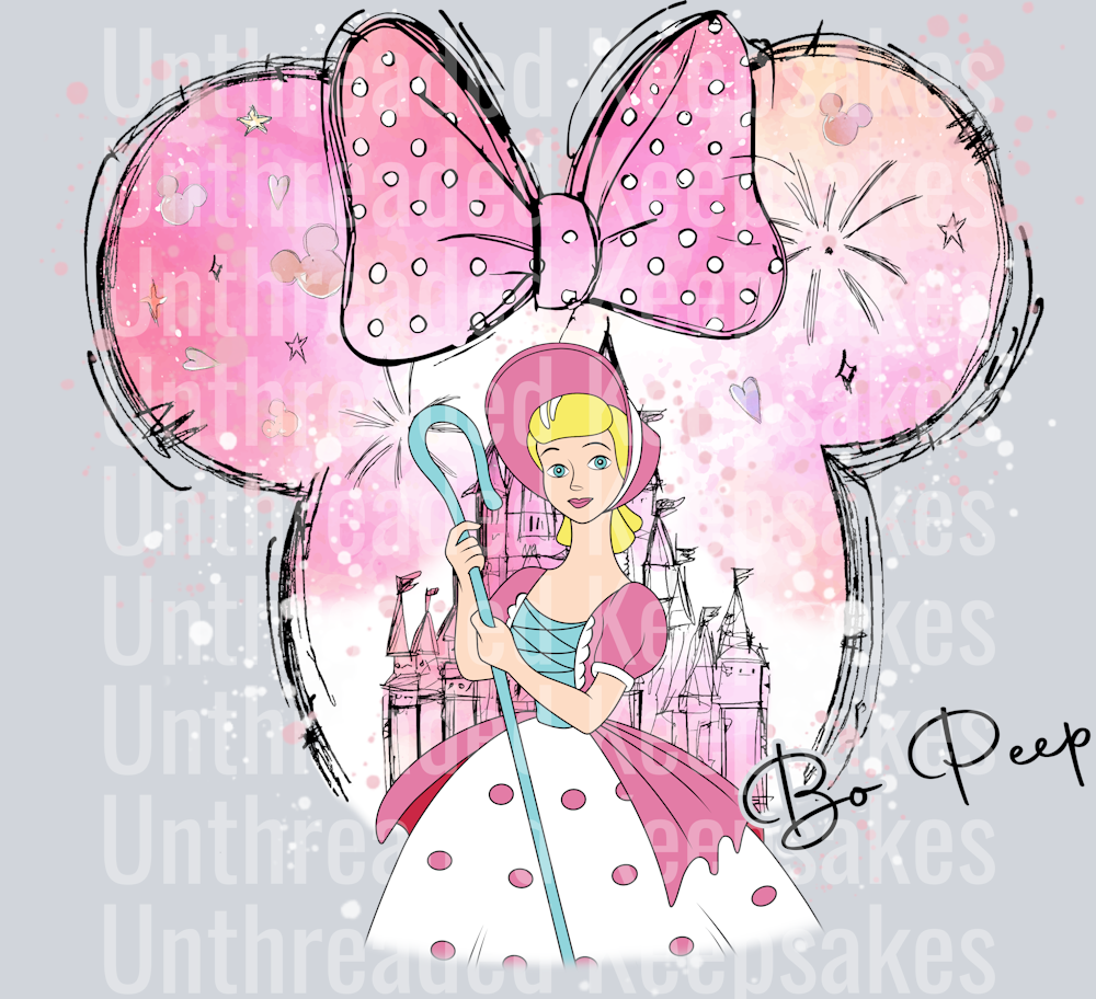 Bo Peep DTF Transfer