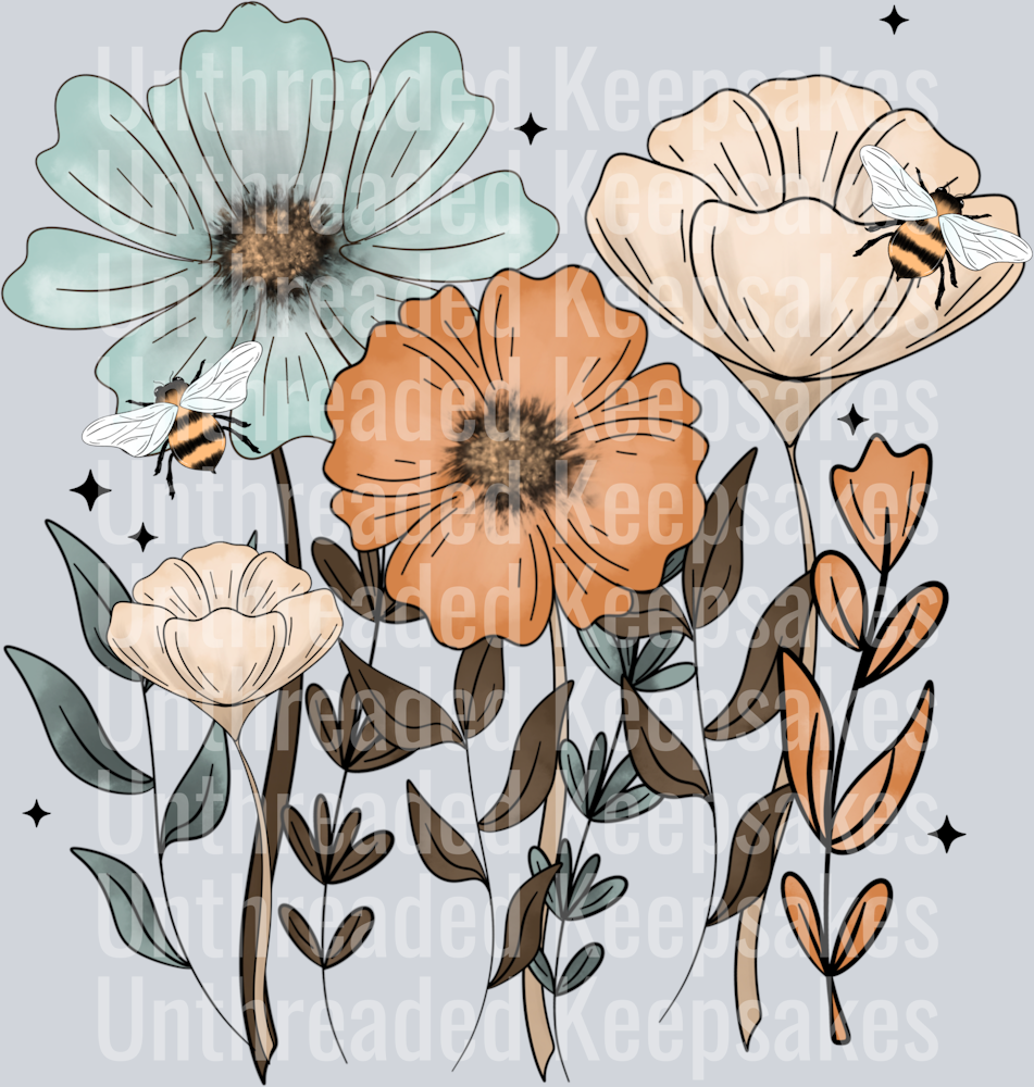 Spring FloralsDTF Transfer