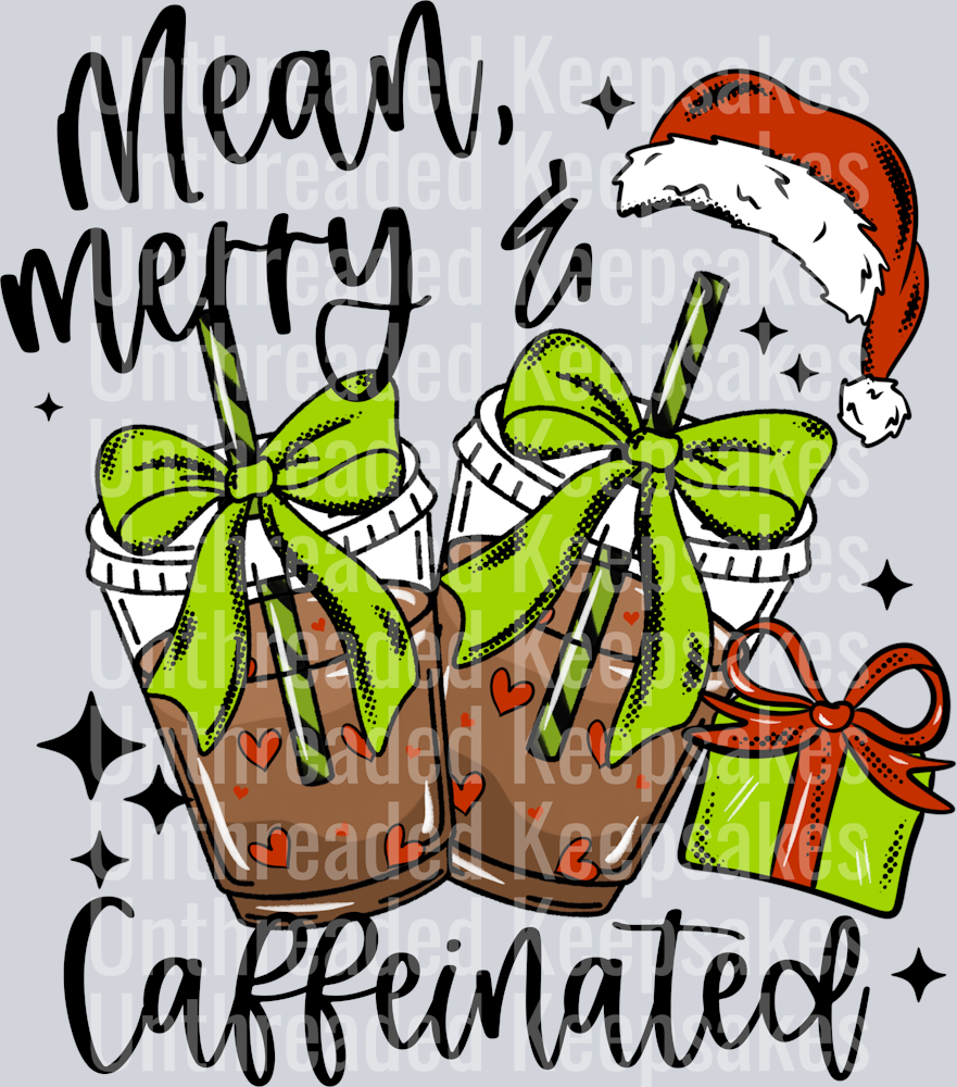 Men_Merry_Caffeinated_DTF Transfer