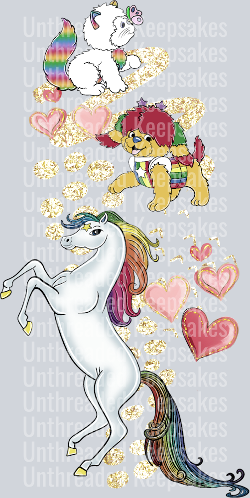 Rainbow Bright Sleeve DTF Transfer