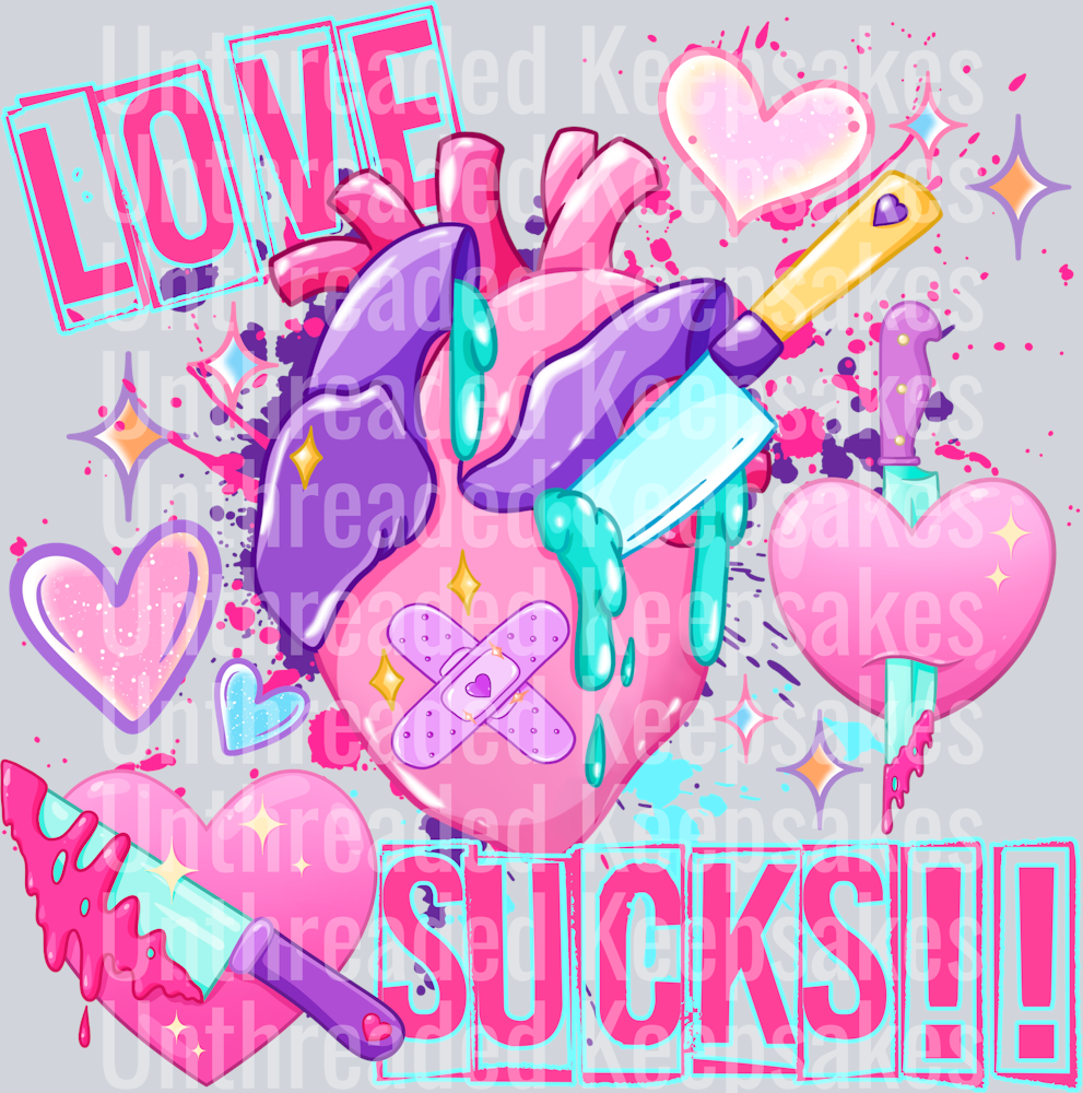 Love sucks DTF Transfer
