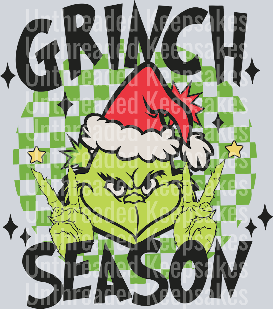 Funny Grinch Season Merry Grinchmas DTF Transfer