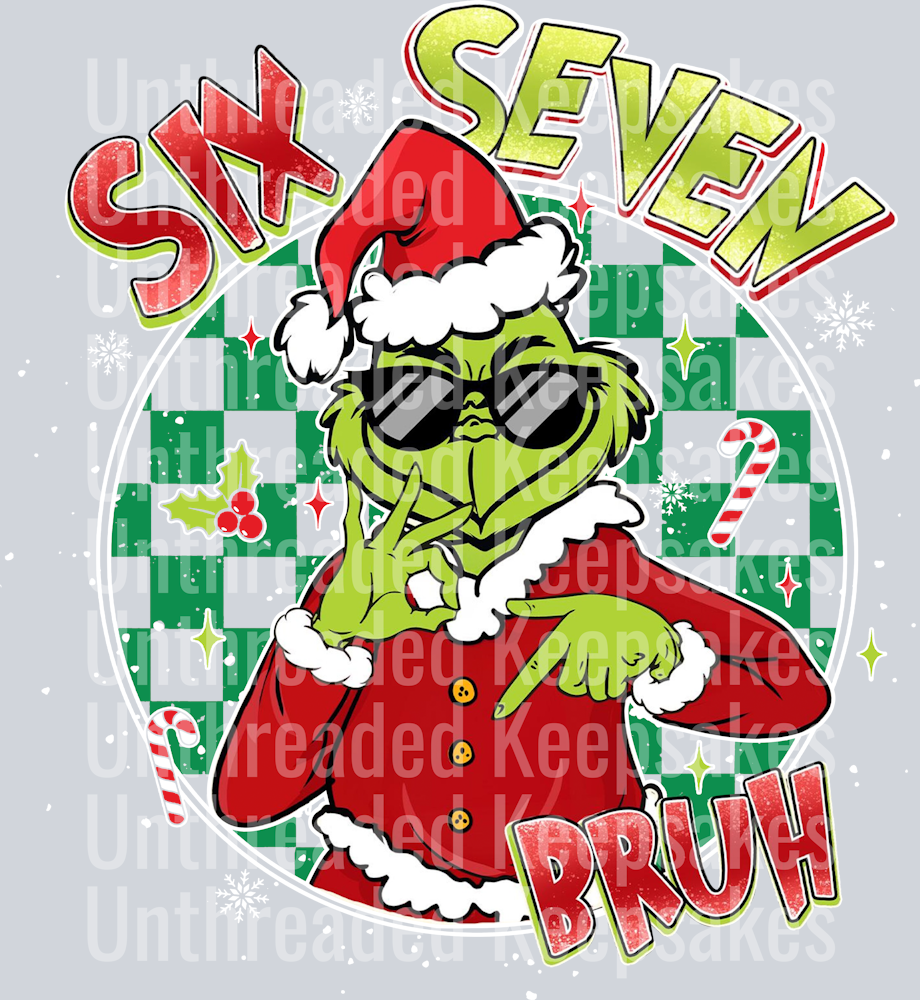 67 Bruh DTF Transfer