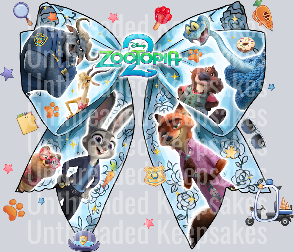 Zootopia 2 Bow DTF Transfer