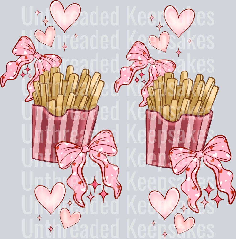 Fries before guys sleeves DTF Transfer