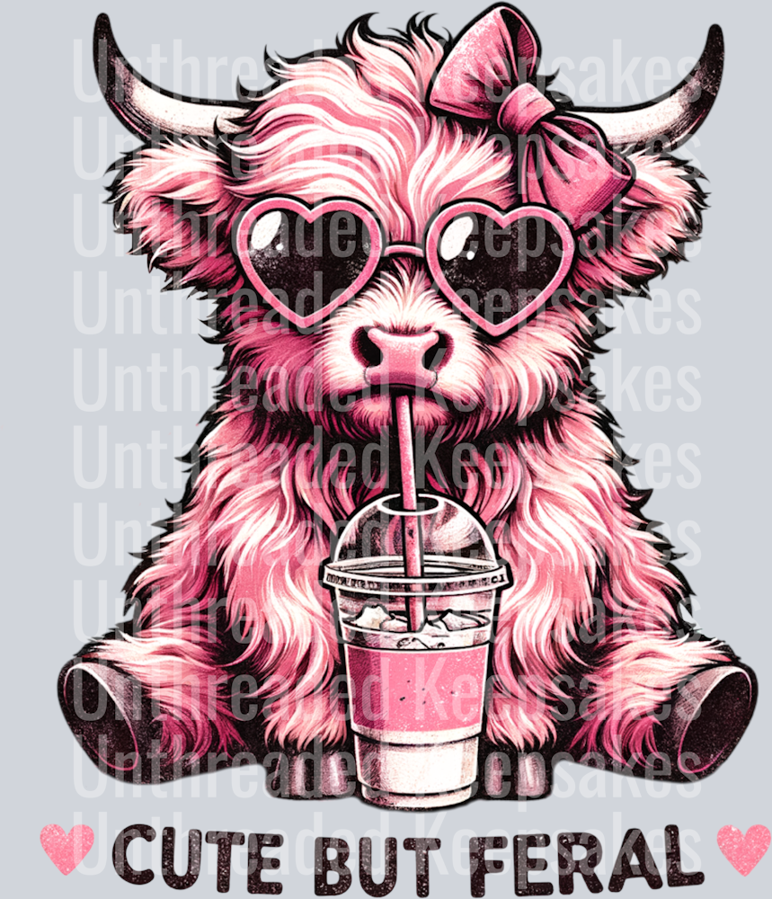 highland-cow-cute-but-feral-DTF Transfer