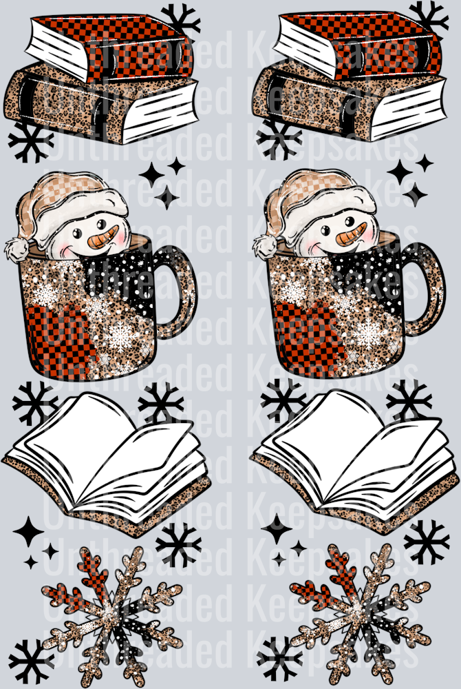 my winter is booked sleeve DTF Transfer