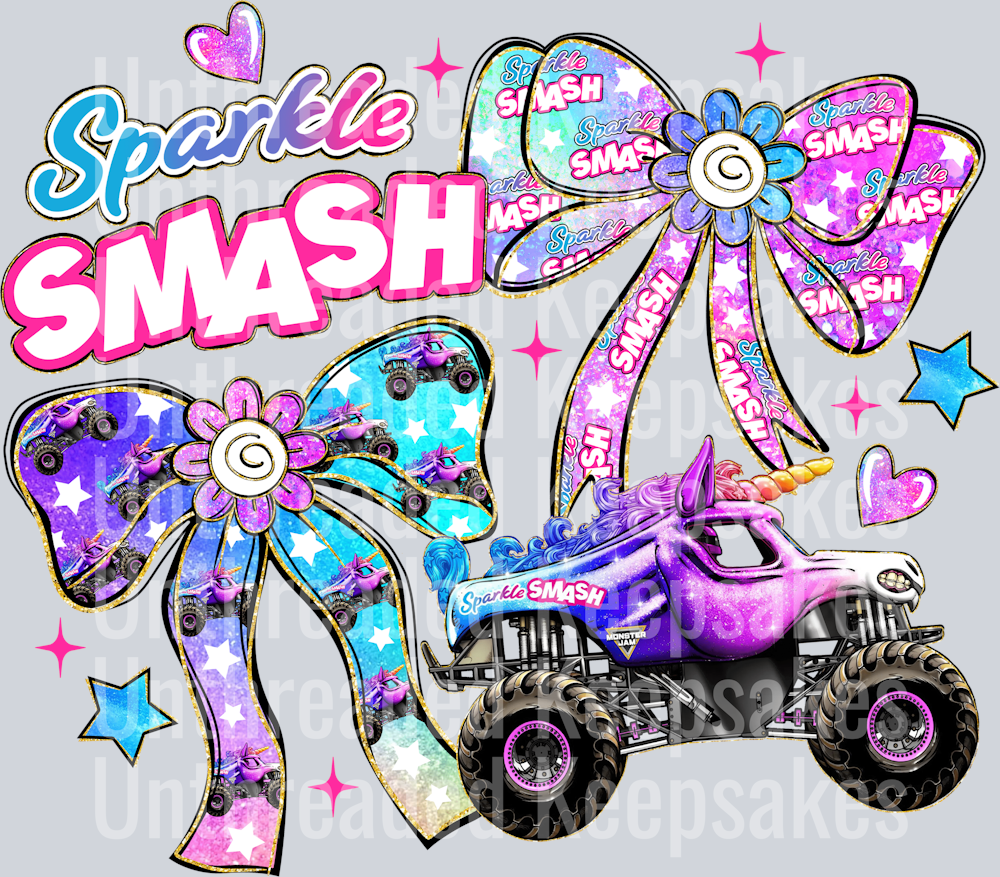 Sparkle Smash Coquette DTF Transfer