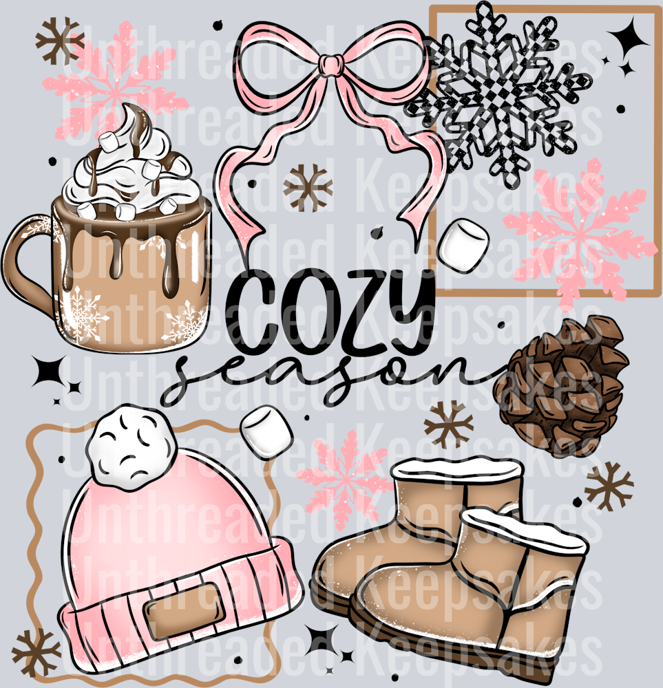 Cozy season pinkDTF Transfer